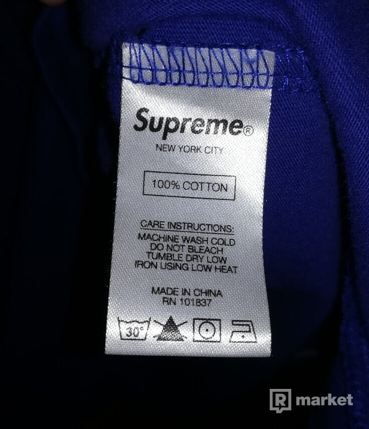 Supreme premium pocket tee (blue)