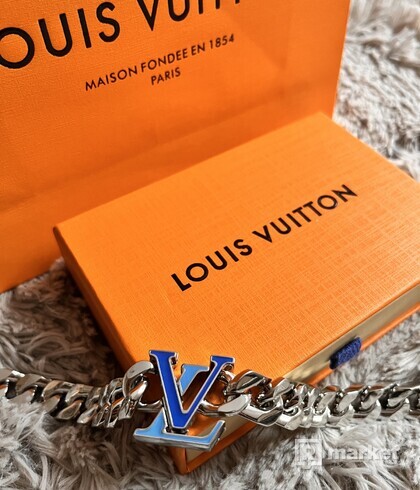 Louis Vuitton chain NECKLACE Enemal&Metal