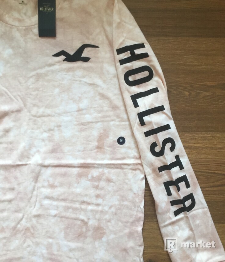 Hollister pánske tričko mramor pink