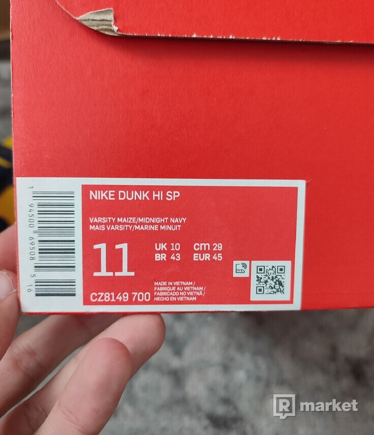 Nike Dunk High michigan