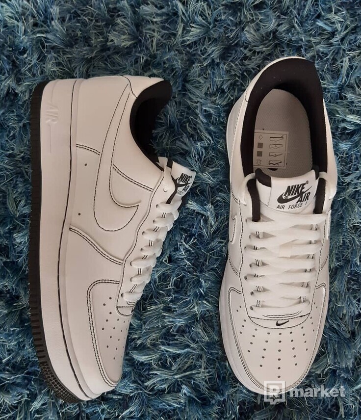 Nike Air Force white black-stitching
