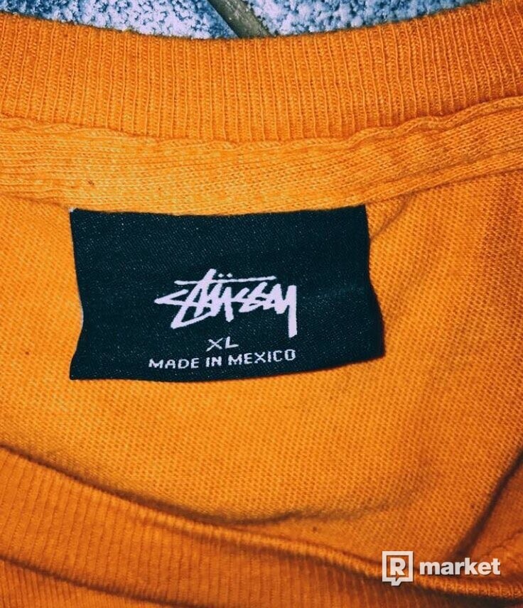 Stussy basic logo tee orange
