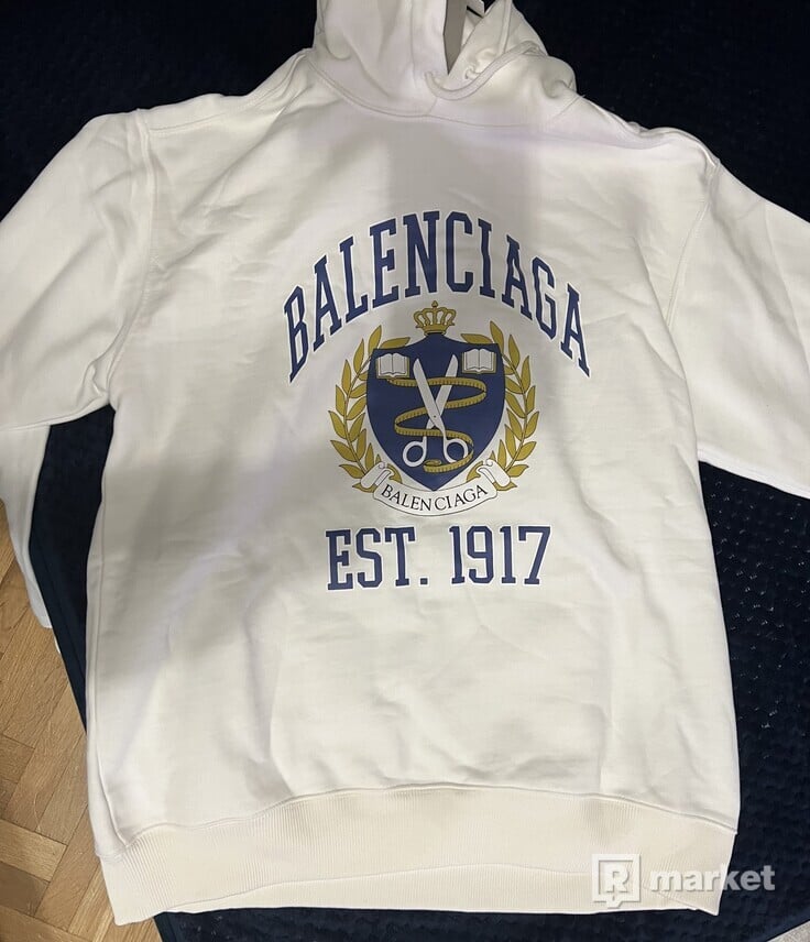 Balenciaga logo print hoodie