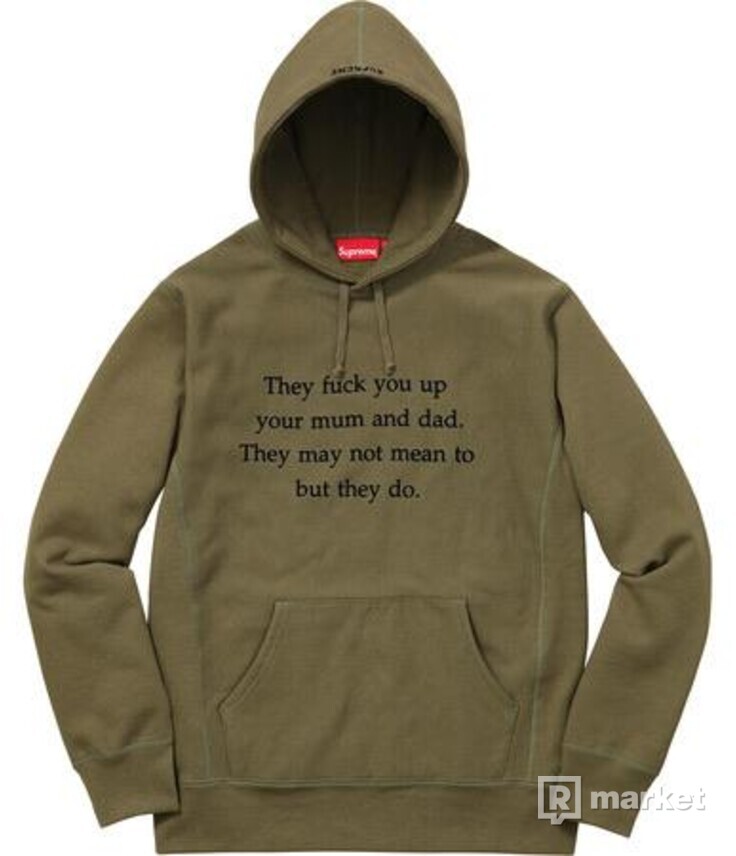 Supreme they fuck you up hoodie