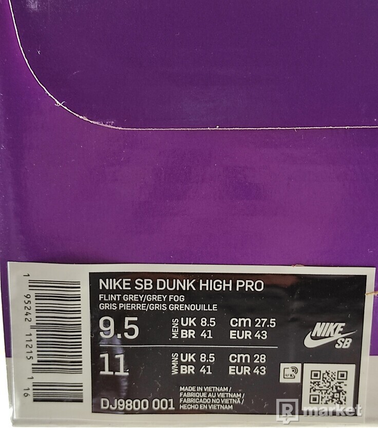 Nike SB Dunk High Pro Flint Grey ACG