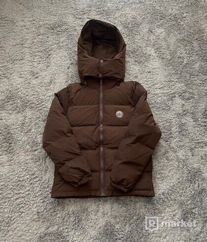 rapstar Irongate Detachable Hooded Puffer Jacket - Brown