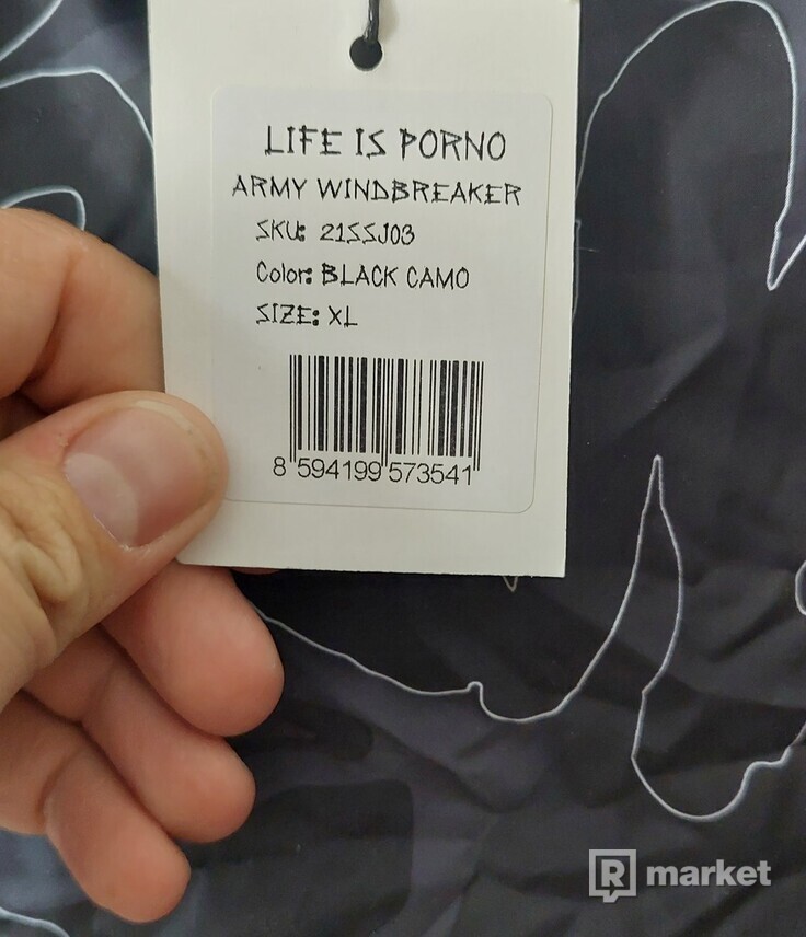 Life is porno windbreaker