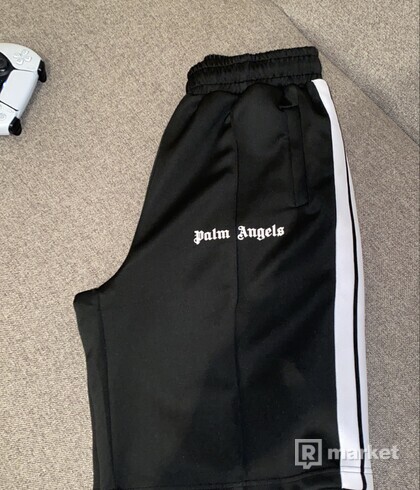 palm angels logo print track shorts