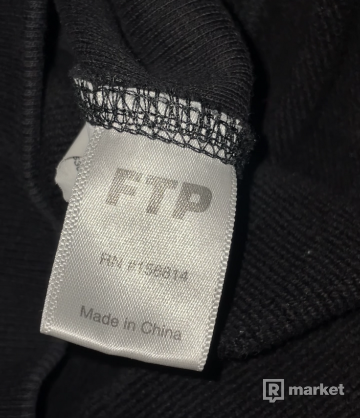 FTP x Undefeated All Over Logo Hoodie Black Medium M Foul