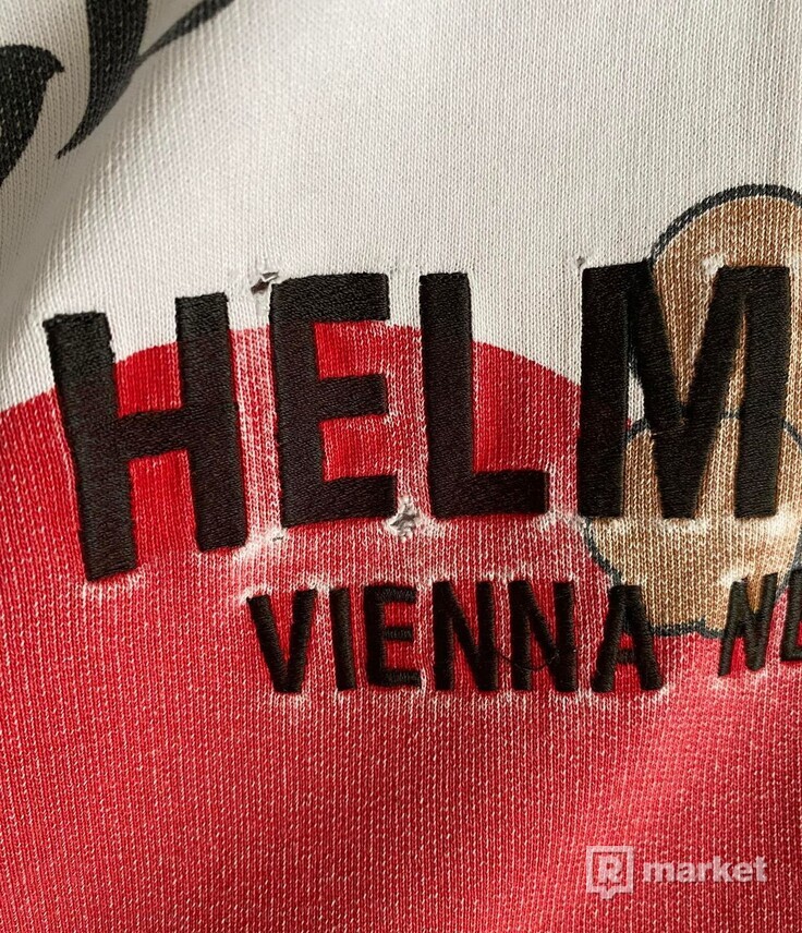 Helmut Lang heart valentine hoodie