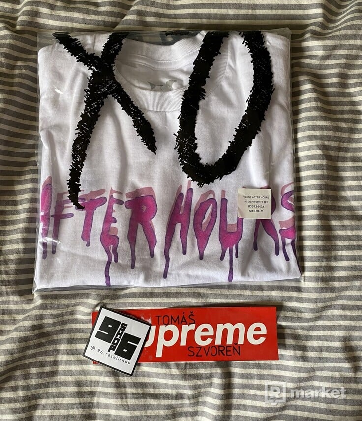 VLONE AFTER HOURS ACID DRIP TEE WHITE