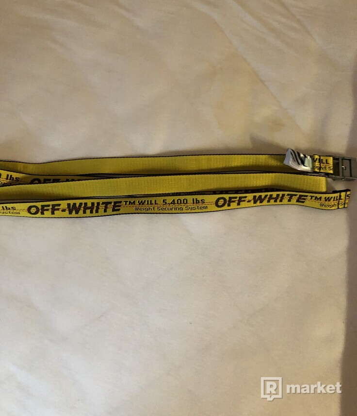 Off white belt yellow black
