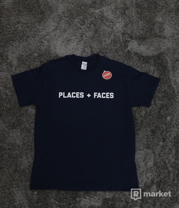 Places + Faces Logo Tee Navy