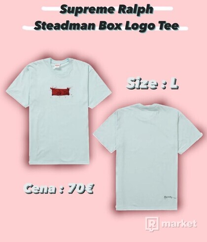 Supreme Ralph Steadman Box Logo Tee