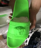 Versace flops neon green