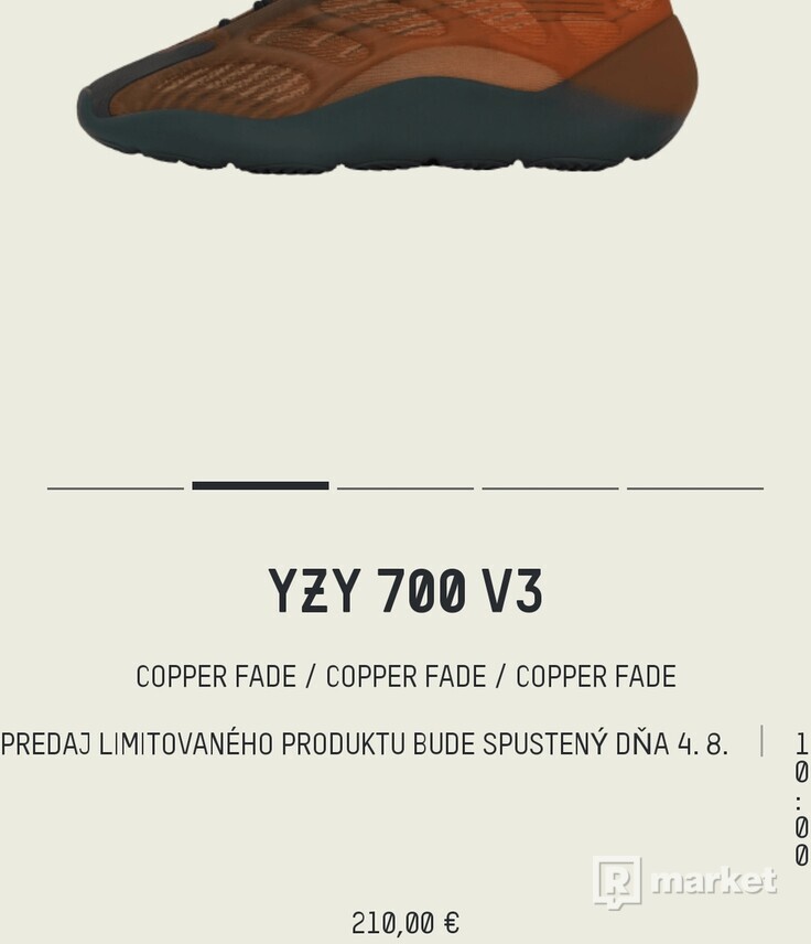 Yeezy 700 V3 copper fade