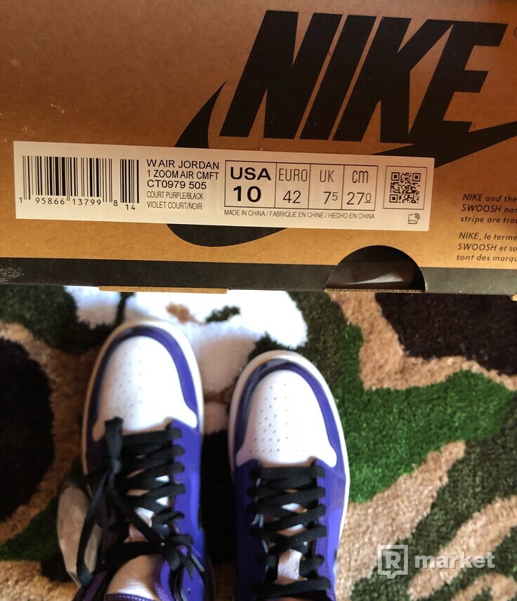 Nike Jordan 1 Zoom Purple Patent