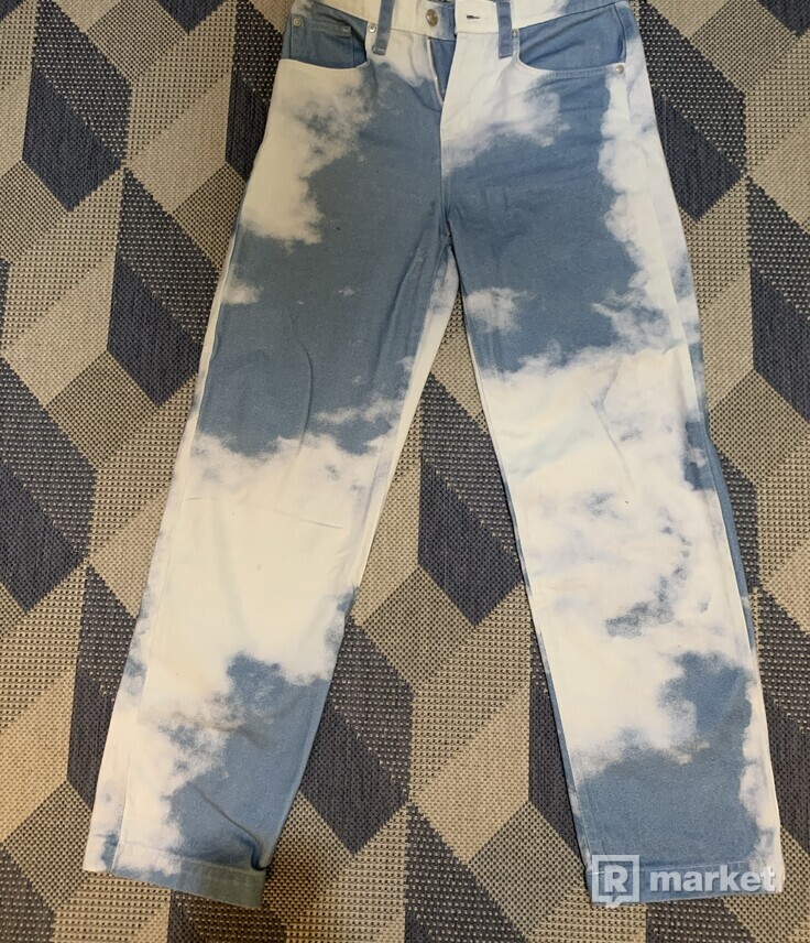 Cloud Print Skate Fit Jeans