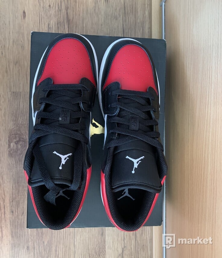 Nike Air Jordan 1 Low Bred Toe gs  [38, 39]