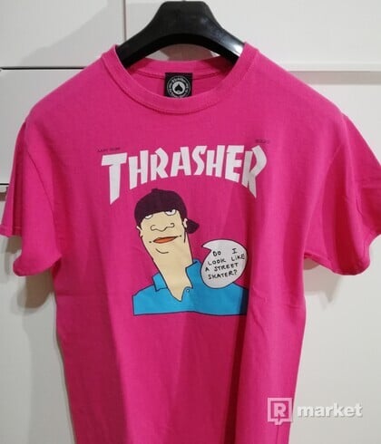 thrasher gonz cover pink tee