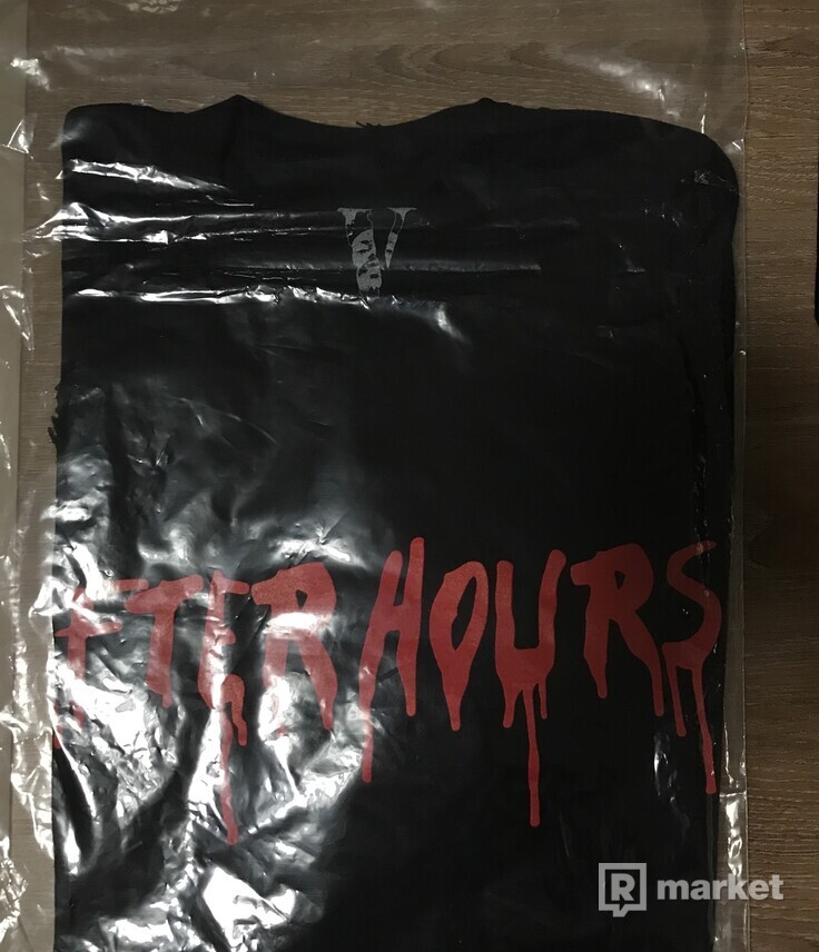 The Weeknd x Vlone After Hours Blood Drip Tee Black