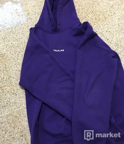 Traplife hoodie fialová