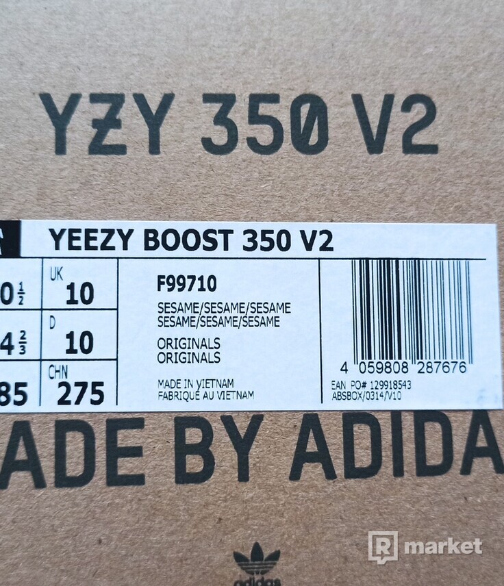 Yeezy Boost 350 V2 Sesame US 10.5