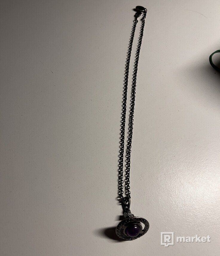 Vivienne westwood purple orb chain