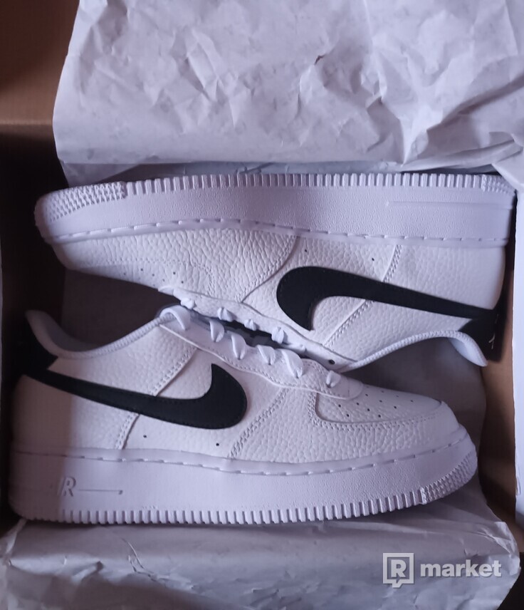 Nike air force 1 low White Black GS