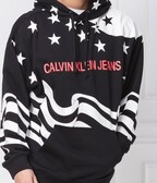 Calvin Klein  Flag Hoodie BLACK M