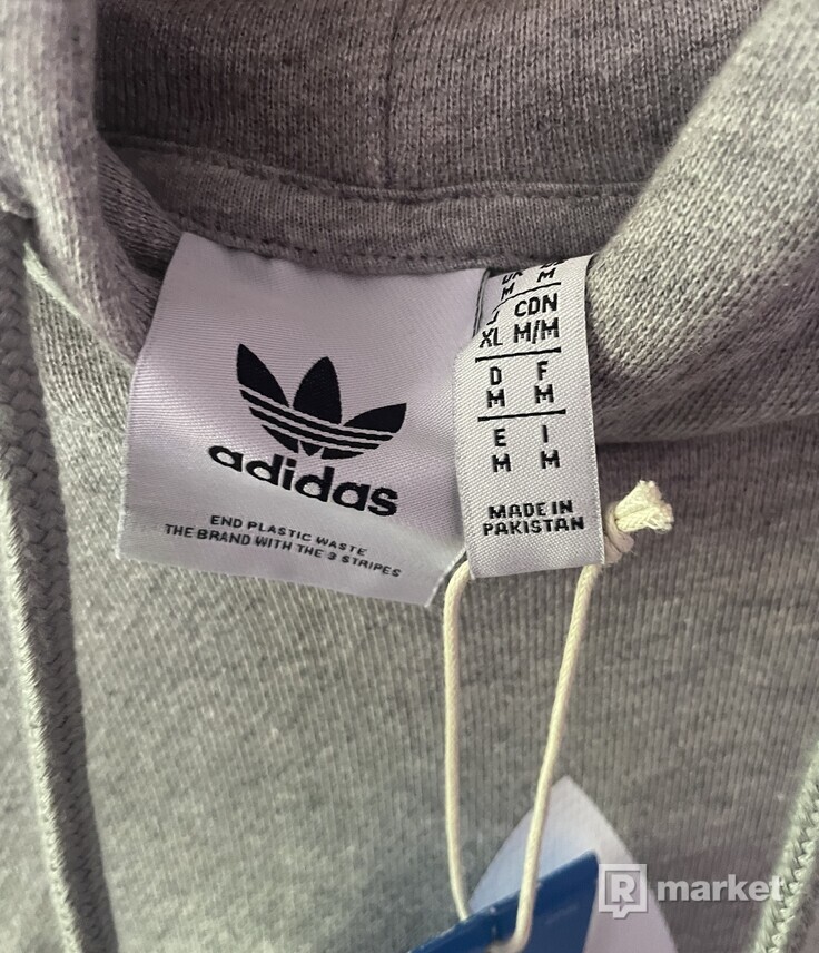 Adidas originals grey hoodie