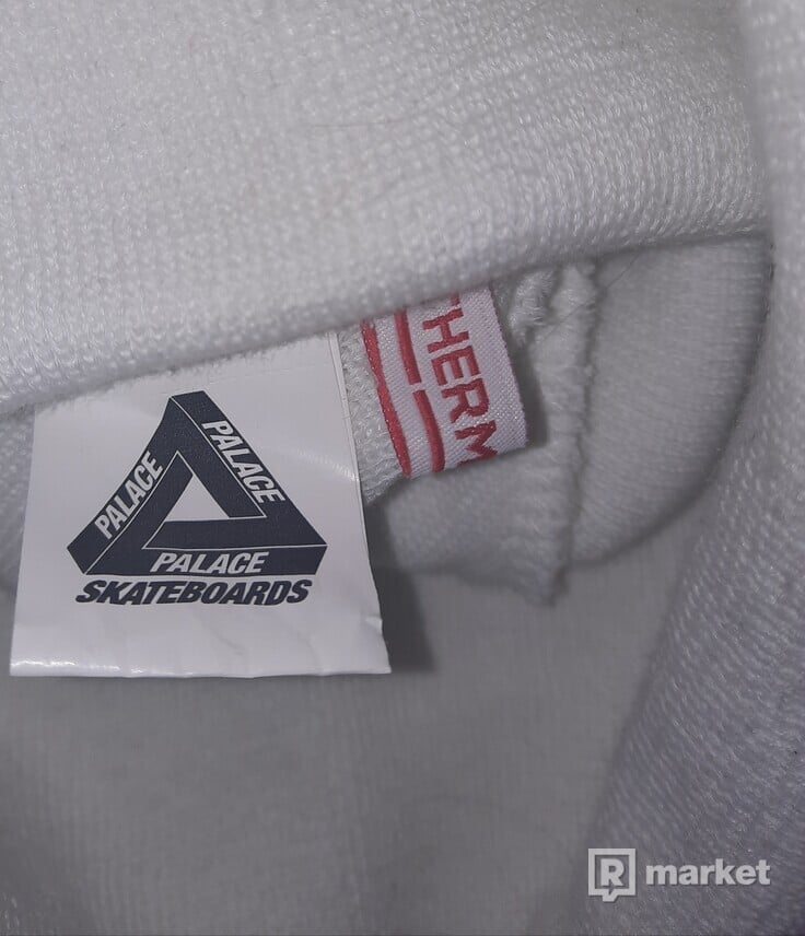 Palace Patch Beanie White