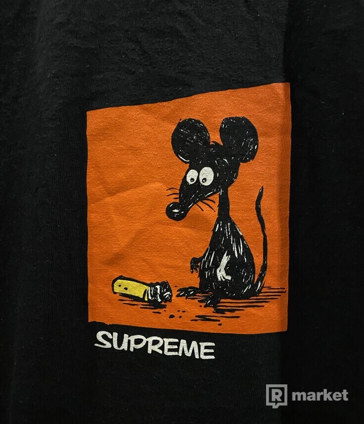 Supreme Tee- mouse black