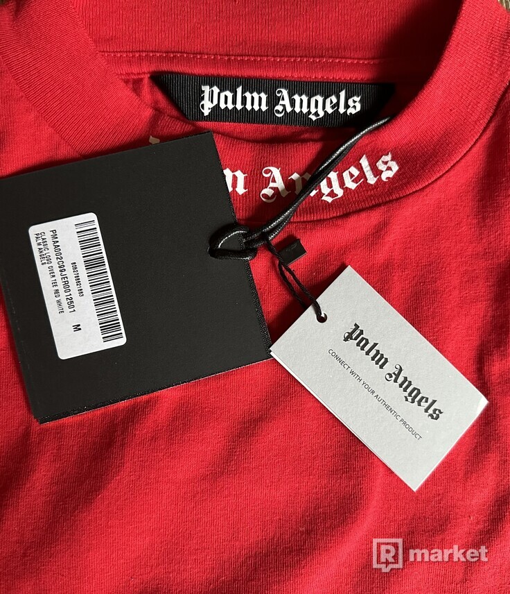 Palm Angels Mock Neck Logo T-Shirt
