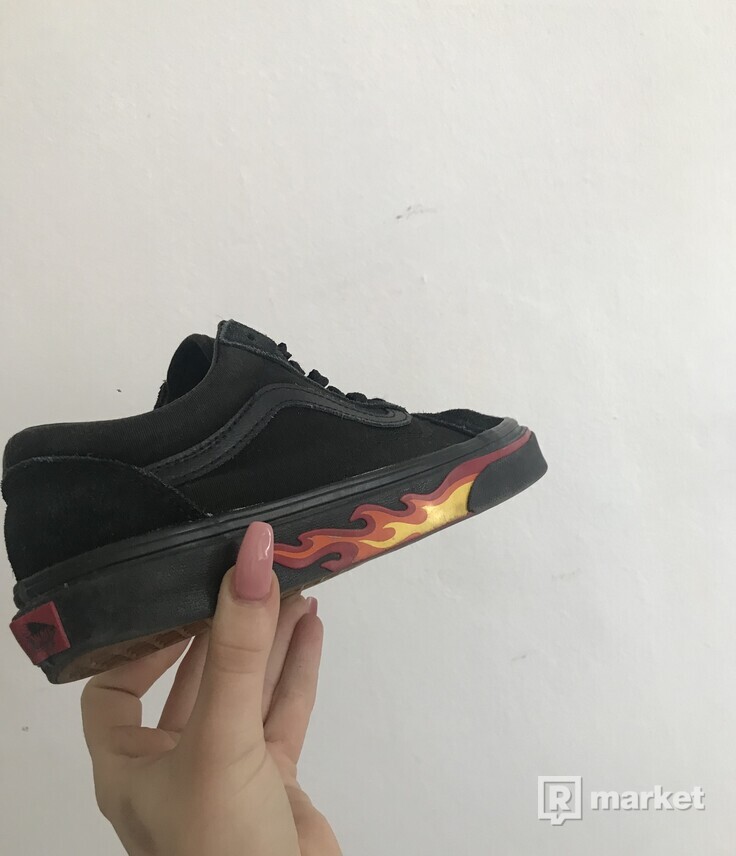 Vans flame shoes