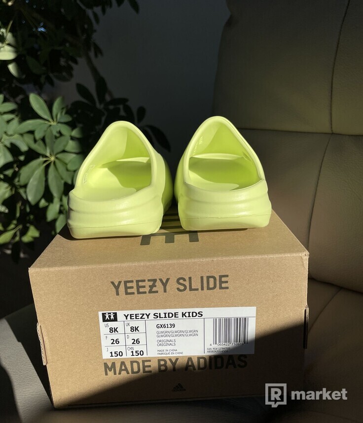Adidas Yeezy Slide "Green Glow" Kids