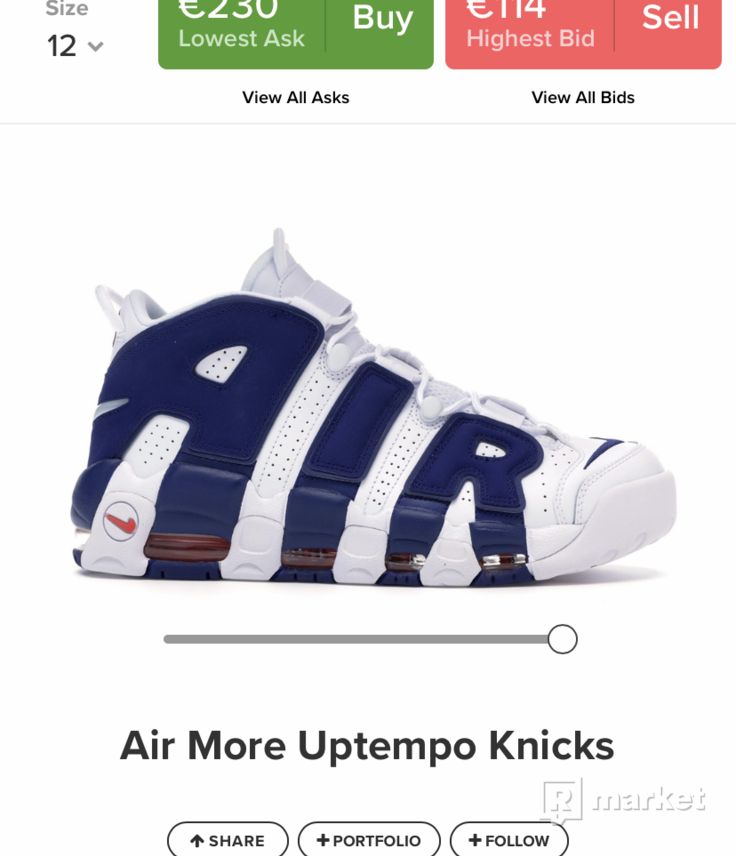 Nike Air more Uptempo ,knicks’