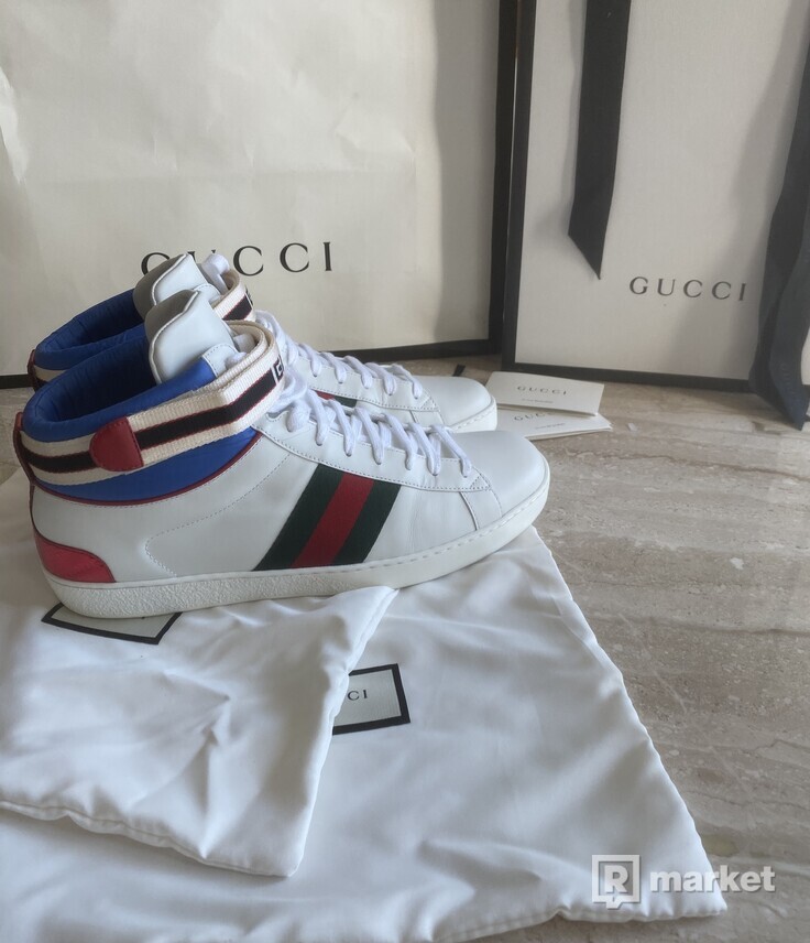Gucci stripe ace hightop