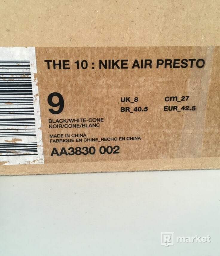 Nike x Off white presto