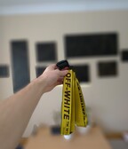 Off-white industrial yellow belt