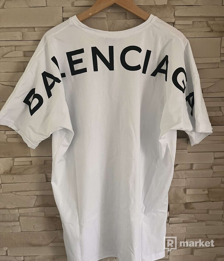 BALENCIAGA B White tričko