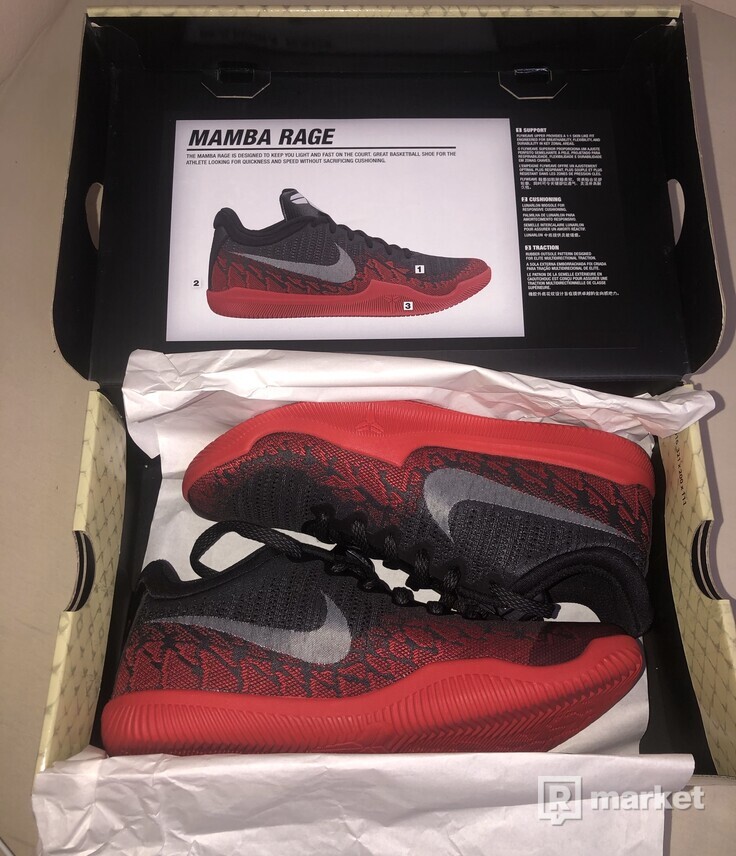 Nike Mamba Rage Premium Red | Black