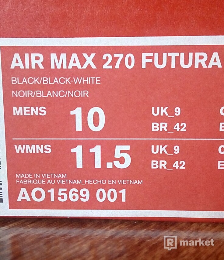 AIR NAX 270 FUTURA