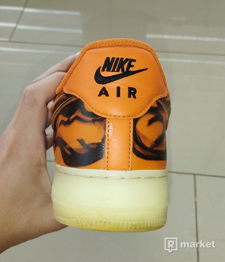 Nike Air Force 1 Low Orange Skeleton