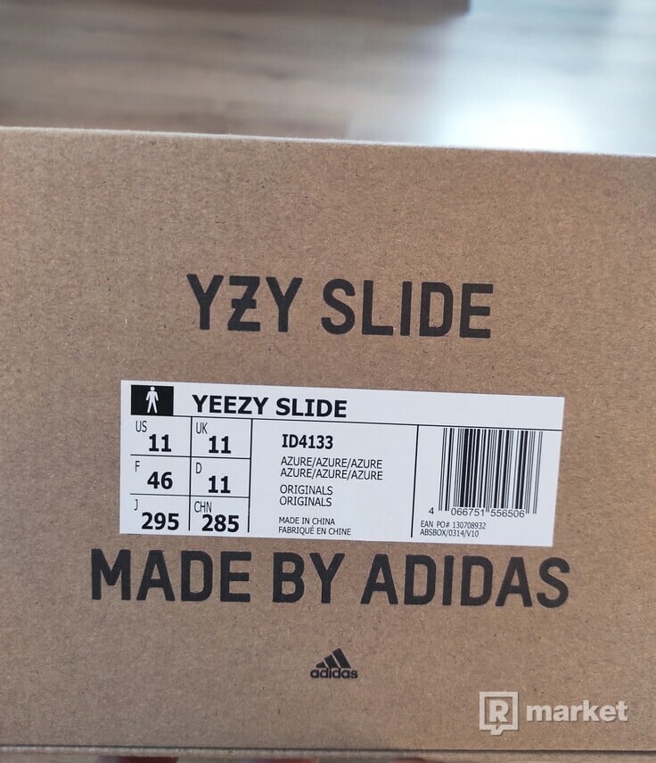 Yeezy slides azure