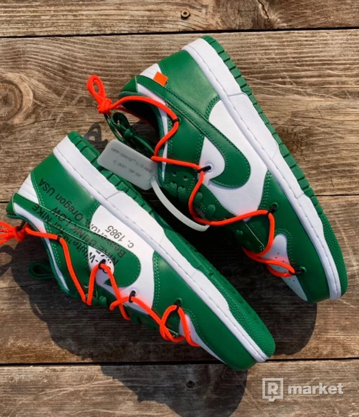 Nike Dunk low pine green Off White