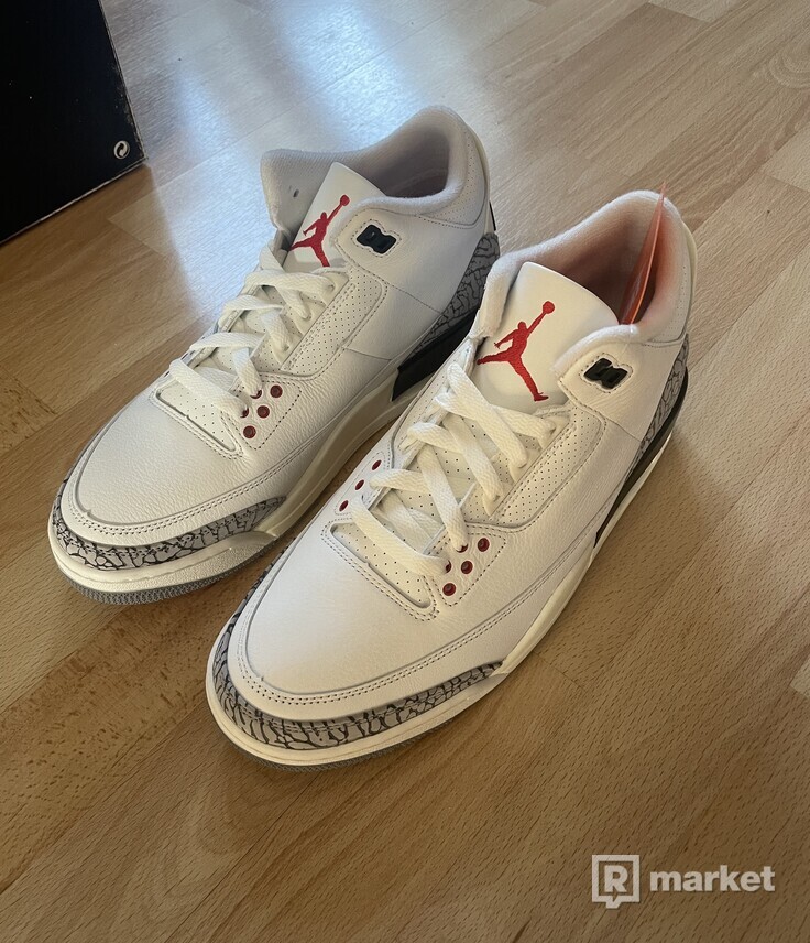 Nike Jordan 3 White cemment