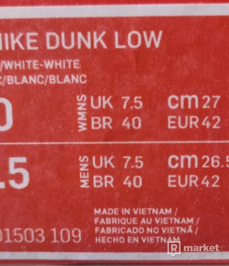 Dunk Low Triple White
