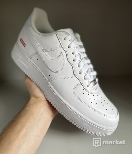 Air Force 1 Low White x Supreme 45, 47.5
