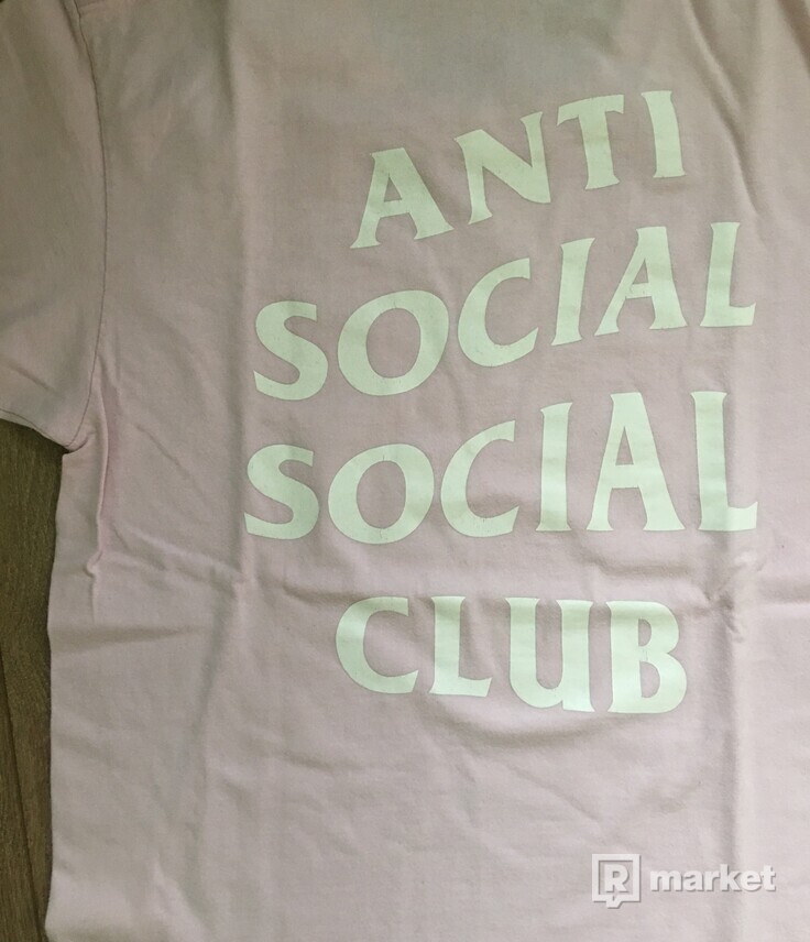 Anti Social Social Club pink tee